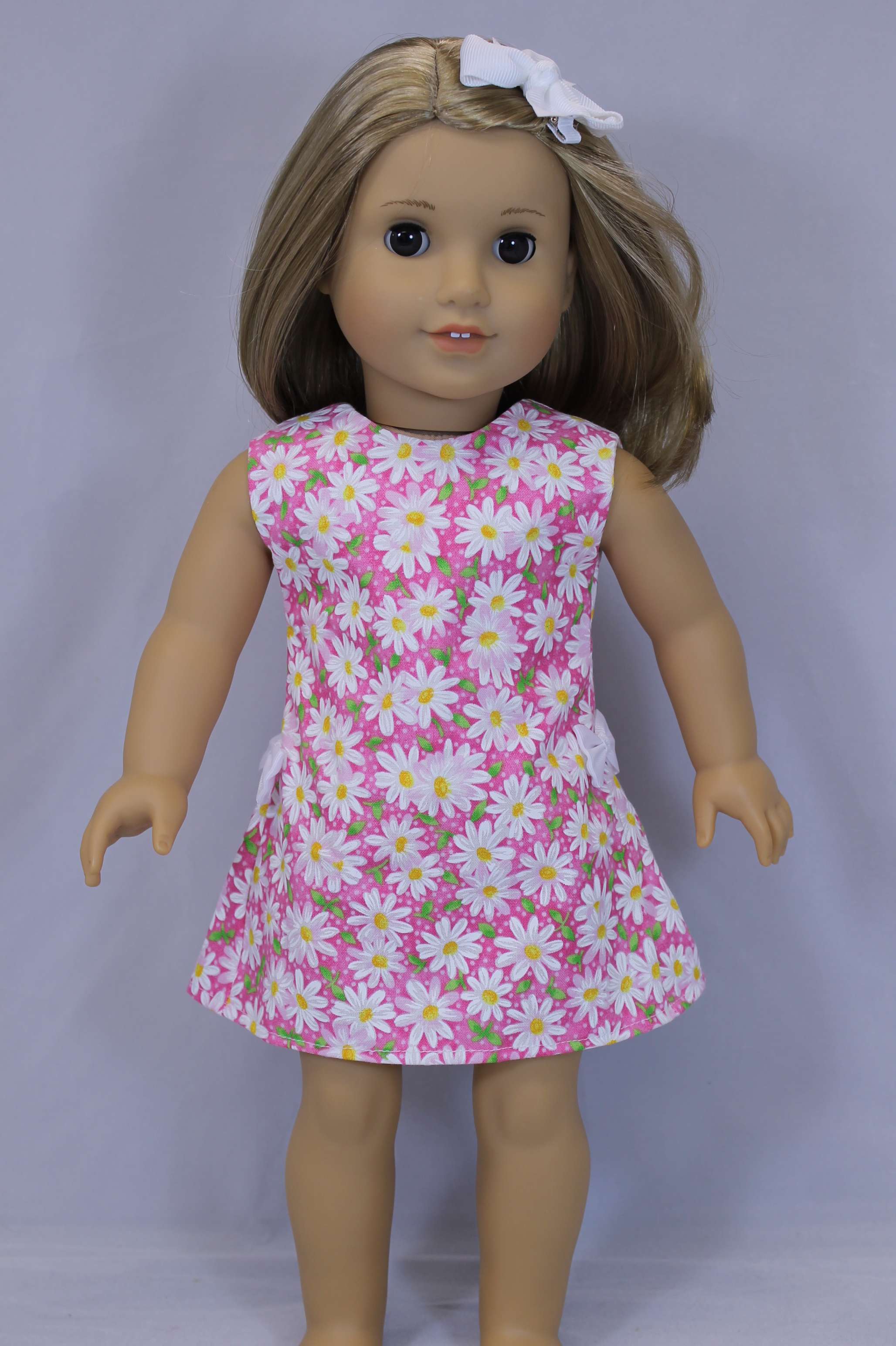 Flower Party dress in pink - Sew Cute Doll Clothes